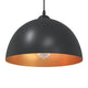 Vidaxl Hängelampen 2 Stück höhenverstellbar E27 30 cm Metall schwarz