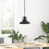 VidaXL Hängelampe E27 ø 31 cm Eisen schwarz