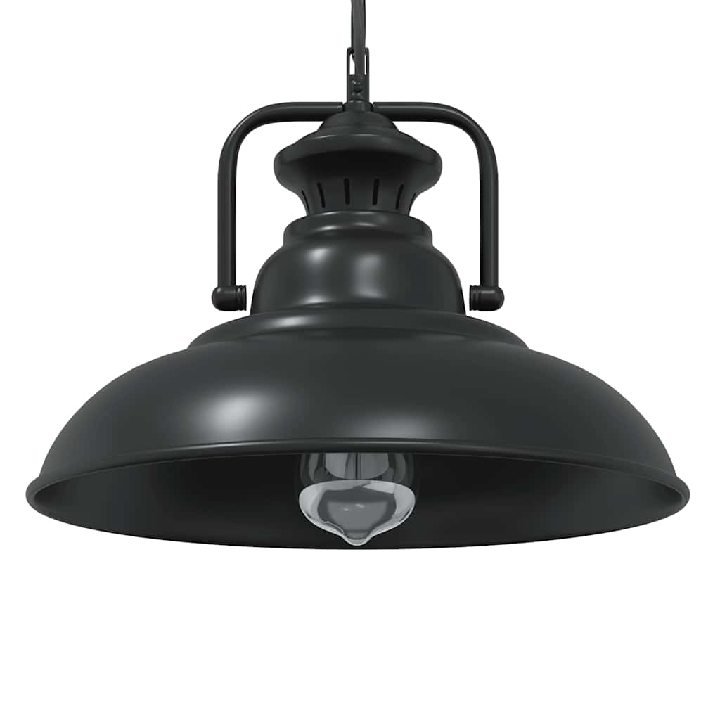 VidaXL Hängelampe E27 ø 31 cm Eisen schwarz
