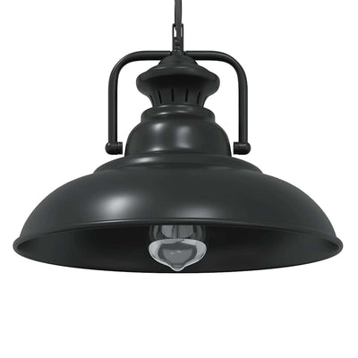 VidaXL Hängelampe E27 ø 31 cm Eisen schwarz