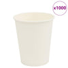 Vidaxl Paper Coffee Tassen 1000 Stcs 8oz 200 ml Weiß