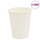 Vidaxl Paper Coffee Tassen 1000 Stcs 8oz 200 ml Weiß