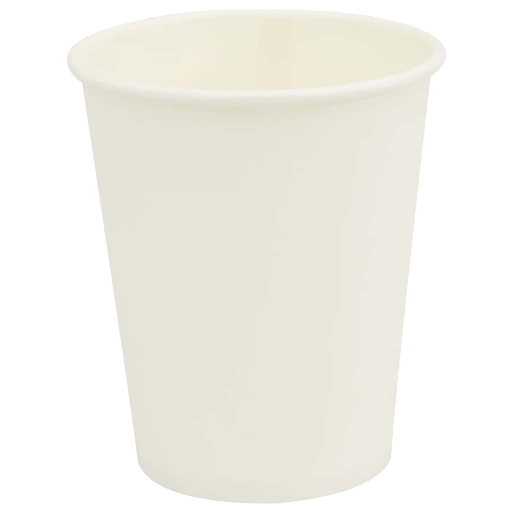 Vidaxl Paper Coffee Tassen 1000 Stcs 8oz 200 ml Weiß