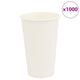 Vidaxl Papier Kaffeetassen 1000 St 16oz 400 ml Weiß