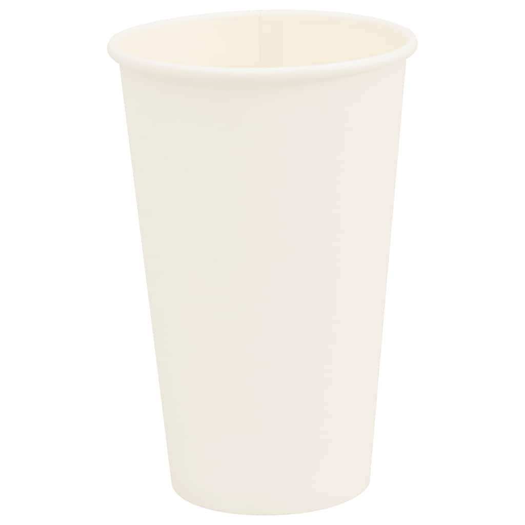 Vidaxl Papier Kaffeetassen 1000 St 16oz 400 ml Weiß