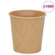 Vidaxl -Papierkaffeetassen 1000 Pcoz 100 ml Braun