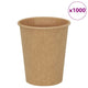 Vidaxl -Papierkaffeetassen 1000 Stcs 8oz 200 ml Braun