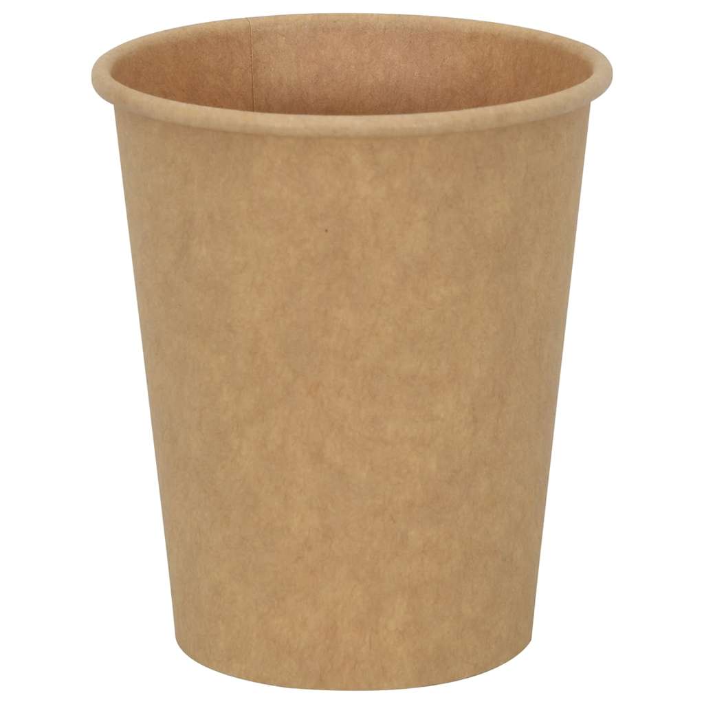 Vidaxl -Papierkaffeetassen 1000 Stcs 8oz 200 ml Braun