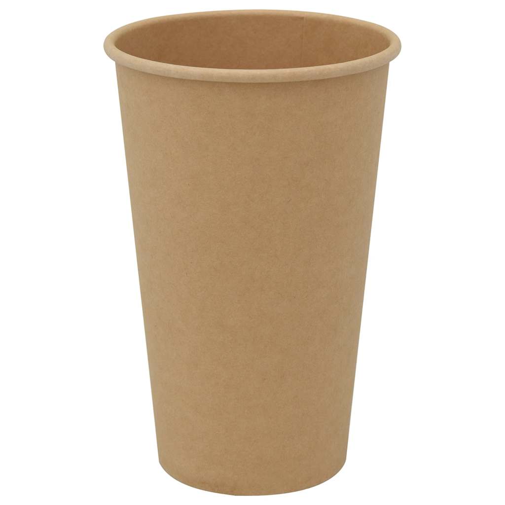 Vidaxl -Papierkaffeetassen 1000 St 16oz 400 ml Braun