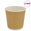 Vidaxl -Papierkaffeetassen 1000 Pcoz 100 ml Braun