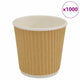 Vidaxl -Papierkaffeetassen 1000 Pcoz 100 ml Braun