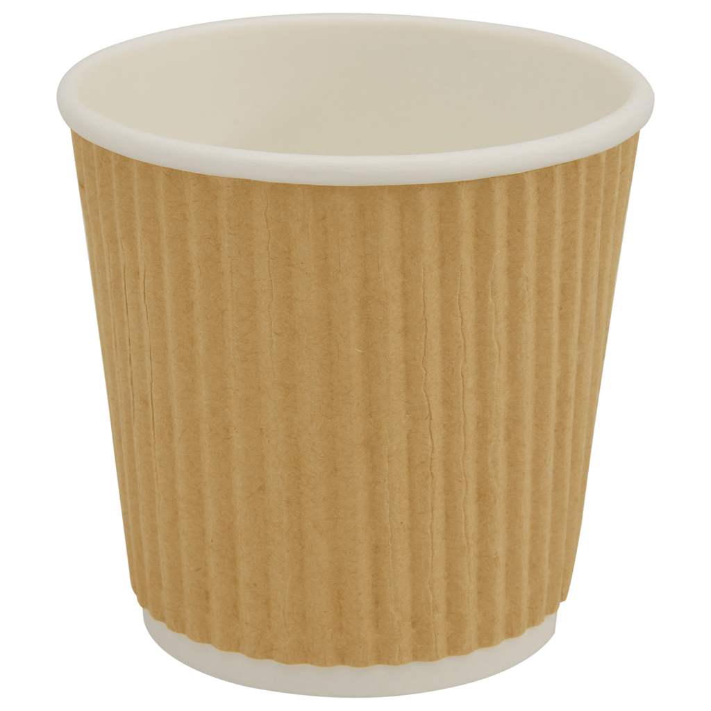 Vidaxl -Papierkaffeetassen 1000 Pcoz 100 ml Braun
