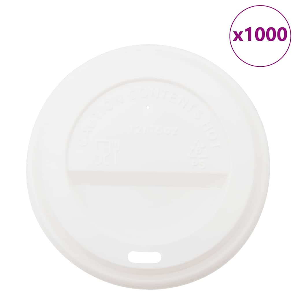 Vidaxl Paper Coffee Tasse Lods Ø90mm 12oz und 16oz 1000st Plastik
