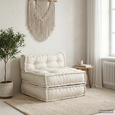 VidaXL Modulsofa 70x70x54 Stoff creme