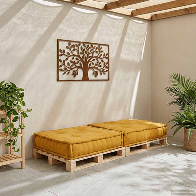 VidaXL Modulsofa 70x70x36 Stoff gelb