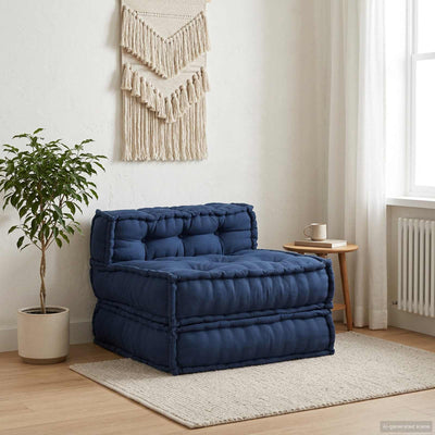 Vidaxx Modulsofa Indigo 70 x 70 x 56 cm Stoff