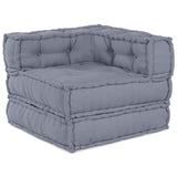 Vidaxl modulares Ecksofa grau 70 x 70 x 56 cm Stoff - afbeelding 2