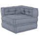 Vidaxl modulares Ecksofa grau 70 x 70 x 56 cm Stoff