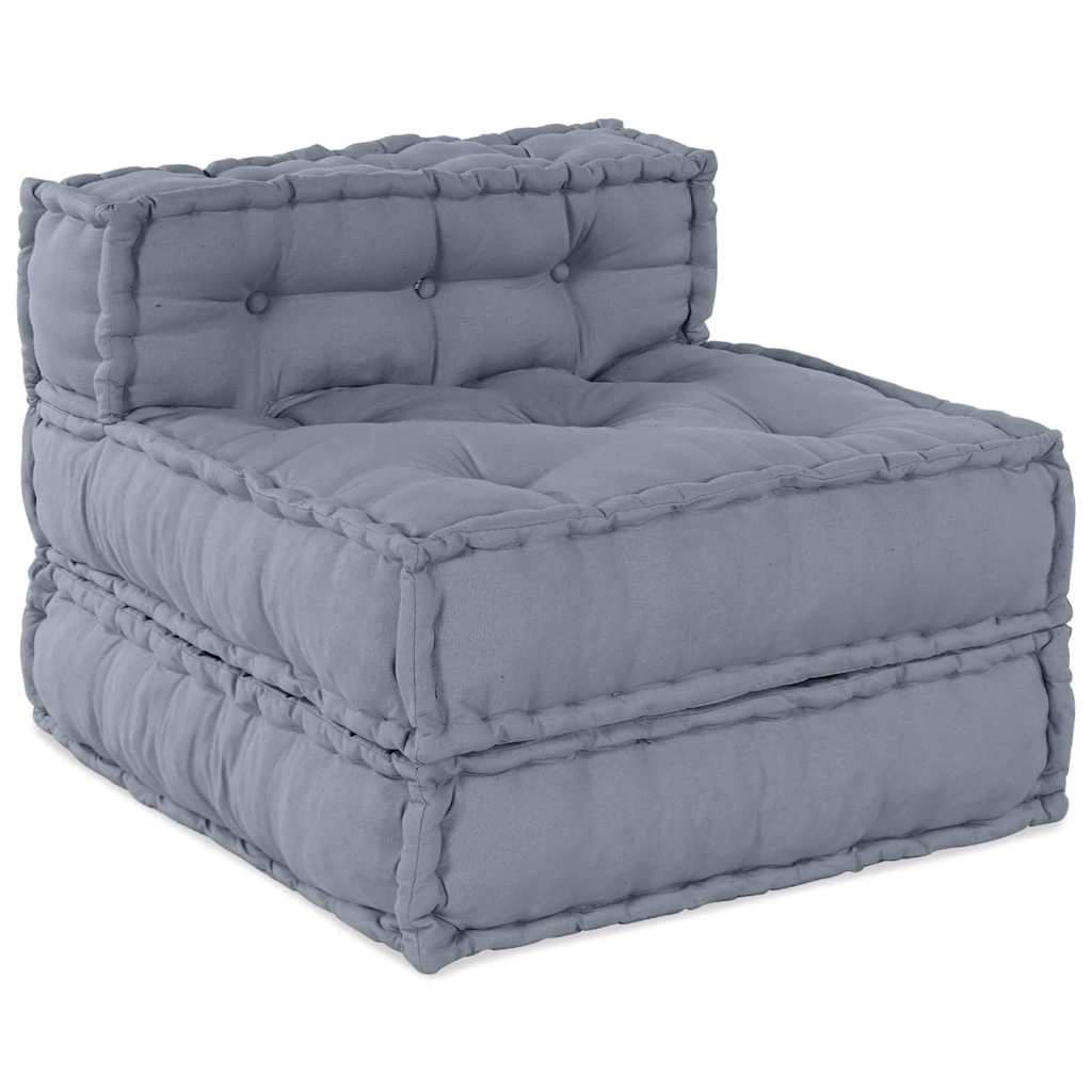 Vidaxl modulares Sofa grau 70 x 70 x 56 cm Stoff