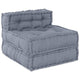 Vidaxl modulares Sofa grau 70 x 70 x 56 cm Stoff