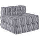VidaXL modulares Sofa grau bedruckt 70 x 70 x 56 cm Stoff