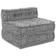 Vidaxl modulares Sofa hellgrau 70 x 70 x 56 cm Stoff