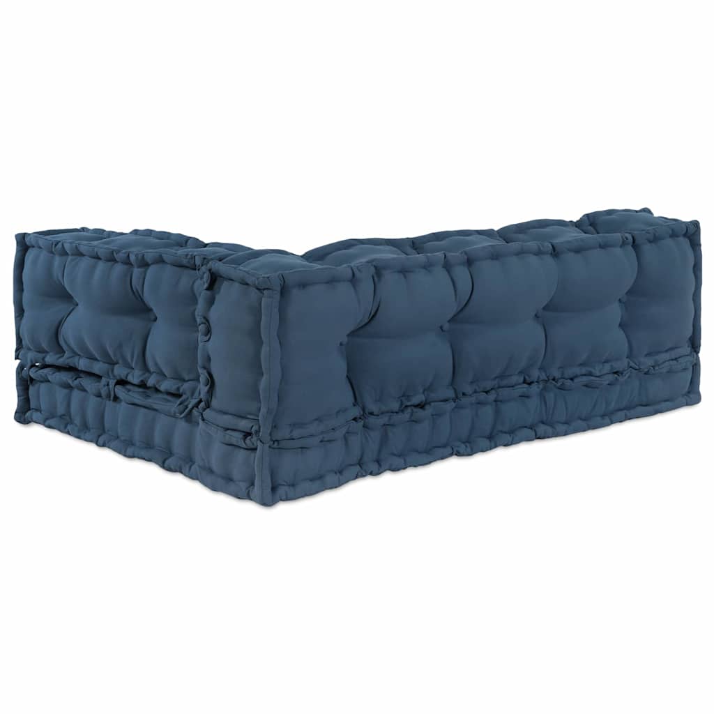VidaXL Modulsofa 3 Stk. Indigo 120 x 80 x 38 cm Stoff
