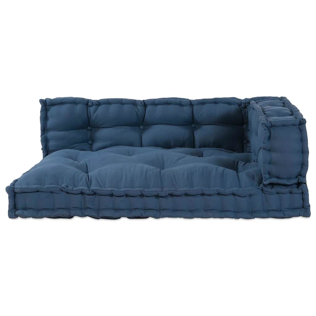 VidaXL Modulsofa 3 Stk. Indigo 120 x 80 x 38 cm Stoff