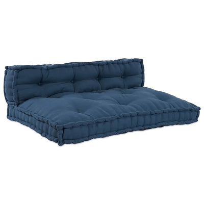 VidaXL Modulsofa 2 Stk. Indigo 120 x 80 x 38 cm Stoff