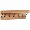 Vidaxx Garderobenständer mit Ablage braun 73 x 19 x 23 cm massives Akazienholz