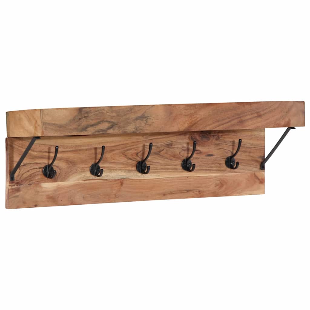 Vidaxx Garderobenständer mit Ablage braun 73 x 19 x 23 cm massives Akazienholz