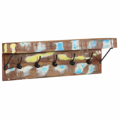 Vidaxx Garderobenständer mit Ablage braun 73 x 19 x 23 cm aus massivem Recyclingholz