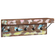 Vidaxx Garderobenständer mit Ablage braun 73 x 19 x 23 cm aus massivem Recyclingholz - afbeelding 3