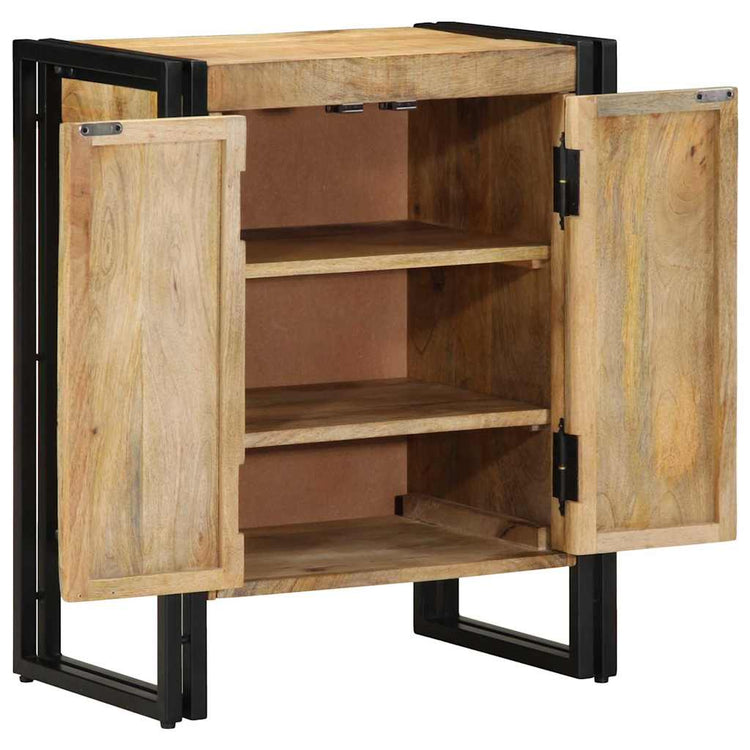 Vidaxx Schuhschrank mit Regal braun 56 x 35 x 70 cm massives Mangoholz