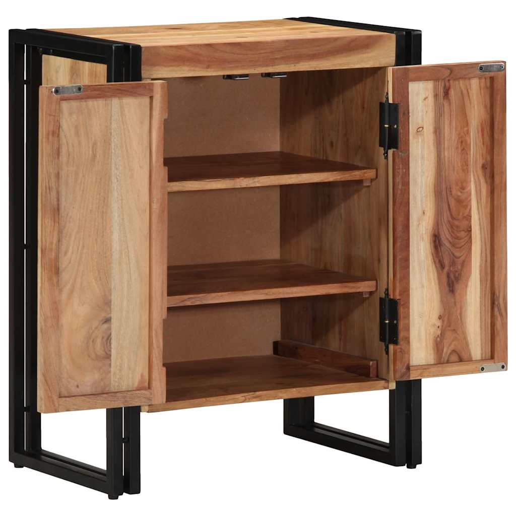 Vidaxx Schuhschrank mit Regal braun 56 x 35 x 70 cm massives Akazienholz
