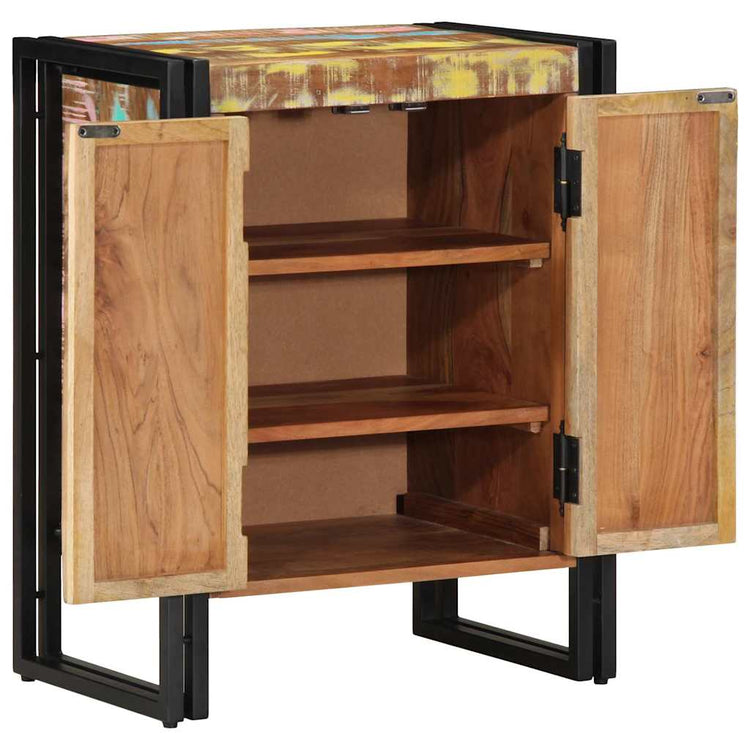 Vidaxx Schuhschrank mehrfarbig 56 x 35 x 70 cm massives Recyclingholz