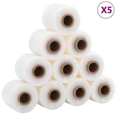 VidaXL Stretchfolien 50 Stück transparent 23 µm 10 cm x 150 m