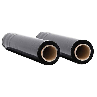 VidaXL Stretchfolie 2 Stück 23 μm 50 cm x 300 m schwarz