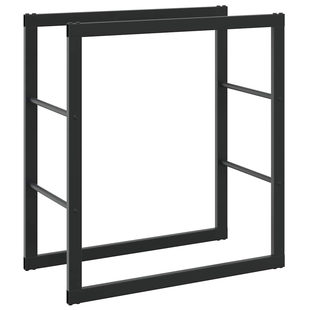 Vidaxx Kaminholzregal 55x30x61 cm Stahl schwarz