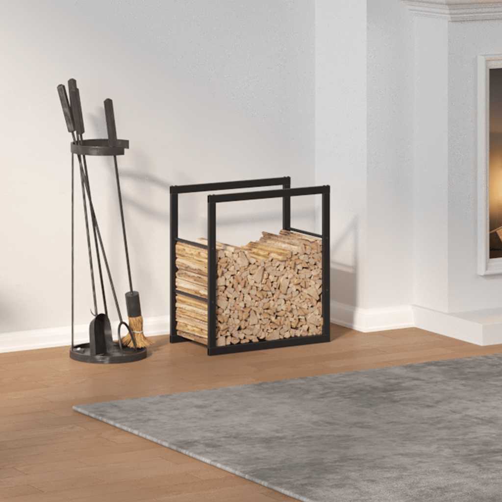 Vidaxx Kaminholzregal 55x30x61 cm Stahl schwarz