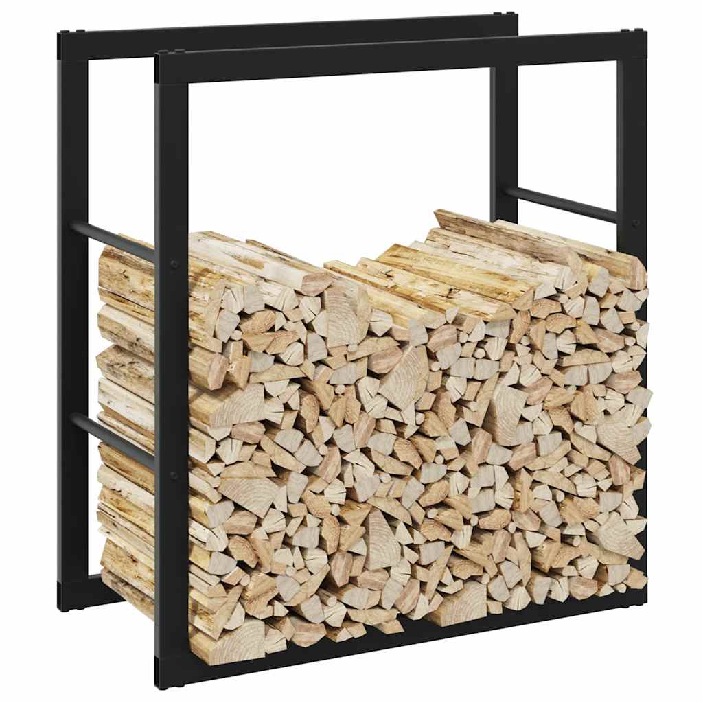 Vidaxx Kaminholzregal 55x30x61 cm Stahl schwarz