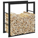 Vidaxx Kaminholzregal 55x30x61 cm Stahl schwarz
