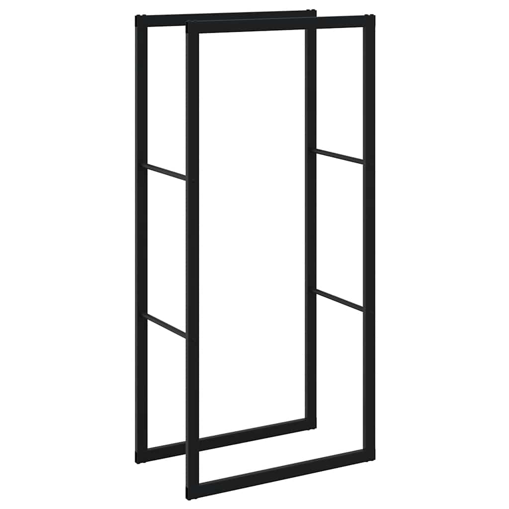Vidaxx Kaminholzregal 55x30x116 cm Stahl schwarz