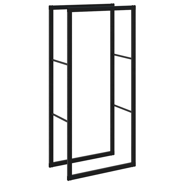 Vidaxx Kaminholzregal 55x30x116 cm Stahl schwarz
