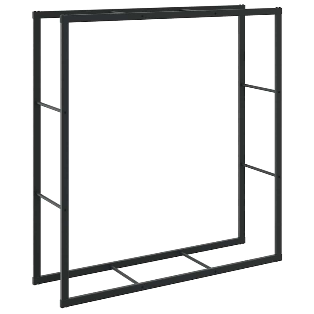 Vidaxx Kaminholzregal 110x30x116 cm Stahl schwarz