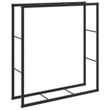 Vidaxx Kaminholzregal 110x30x116 cm Stahl schwarz - afbeelding 2