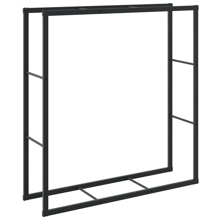 Vidaxx Kaminholzregal 110x30x116 cm Stahl schwarz