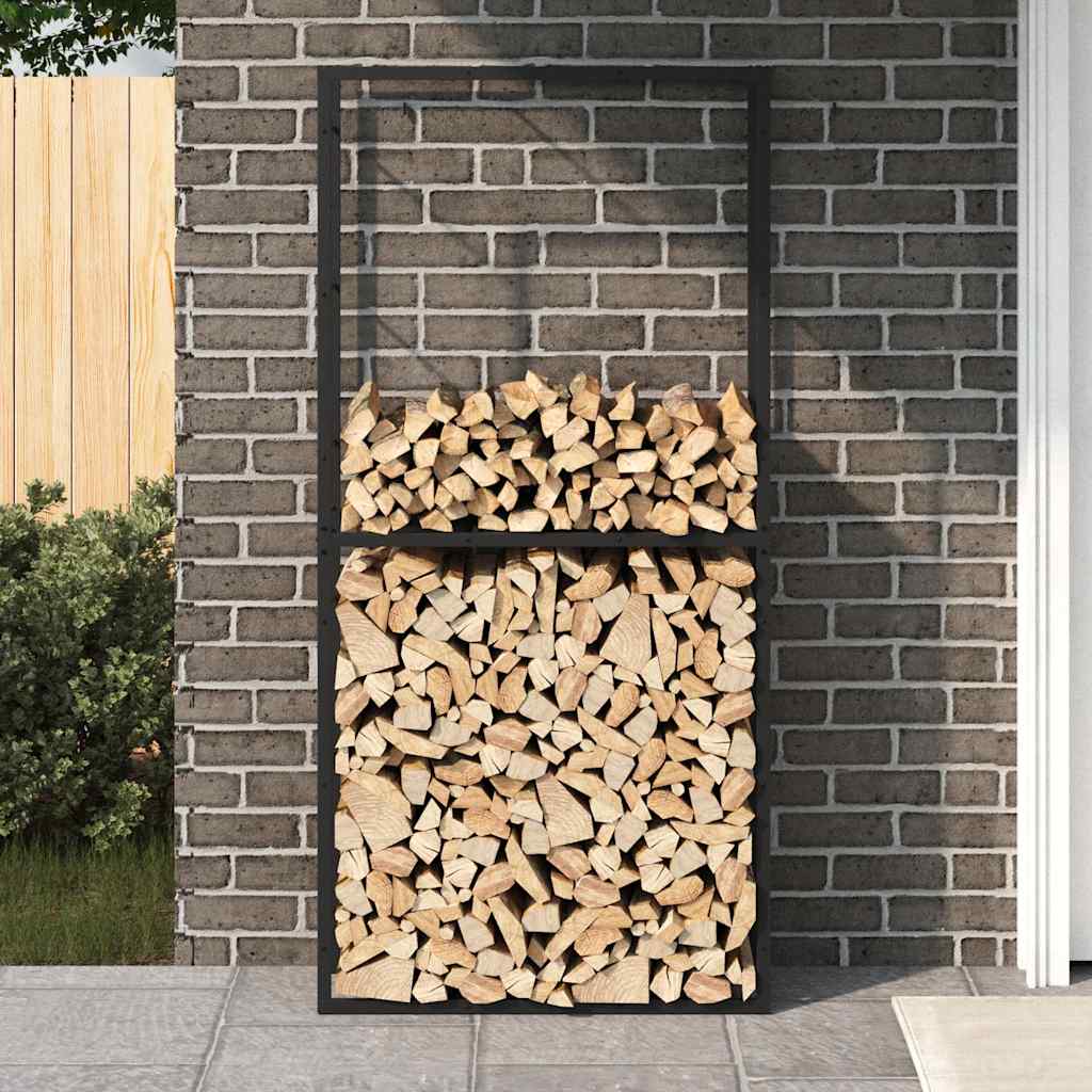 Vidaxl Kamin 100x30x209 cm Stahlschwarz