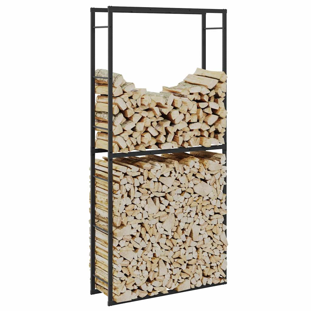 Vidaxl Kamin 100x30x209 cm Stahlschwarz