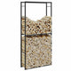 Vidaxl Kamin 100x30x209 cm Stahlschwarz